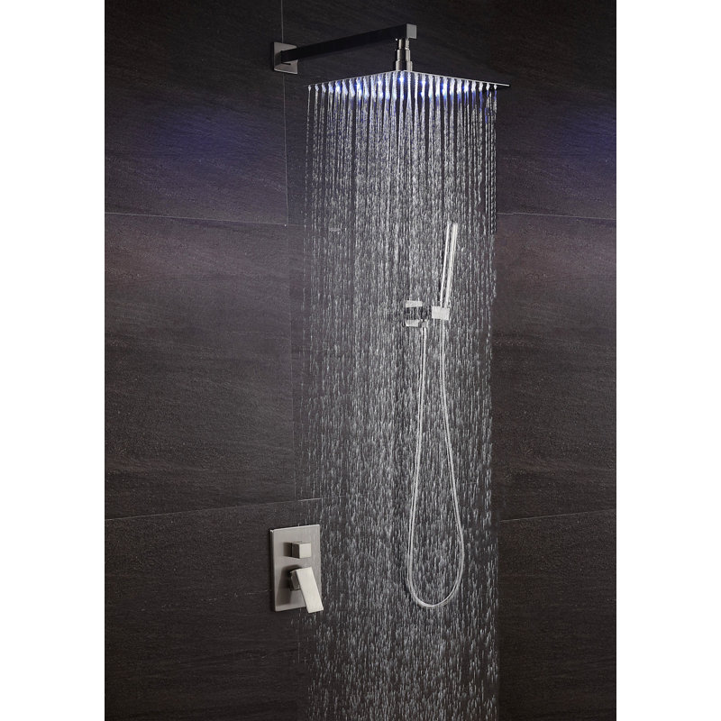 ELLO&ALLO Diverter Volume Control Complete Shower System with Roughin Valve & Reviews Wayfair